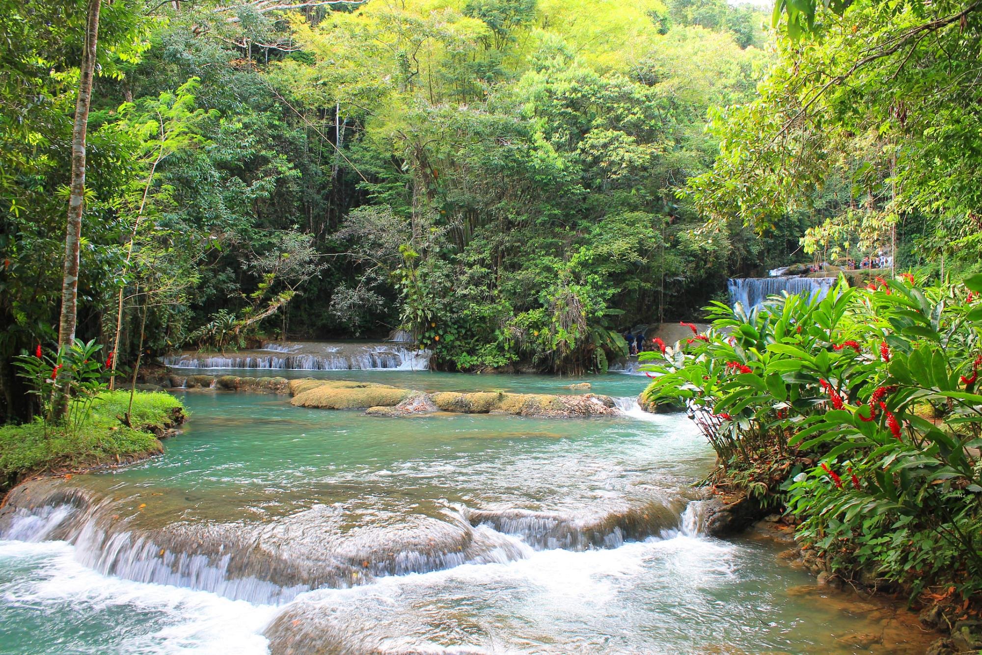 YS Falls waterfall in Saint Elizabeth Jamaica