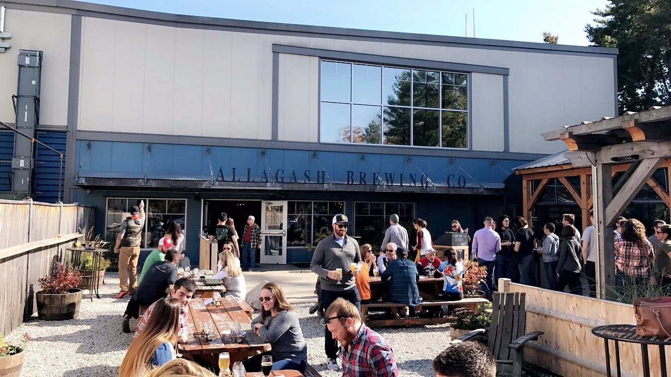 Allagash Brewing Company taproom in Portland Maine