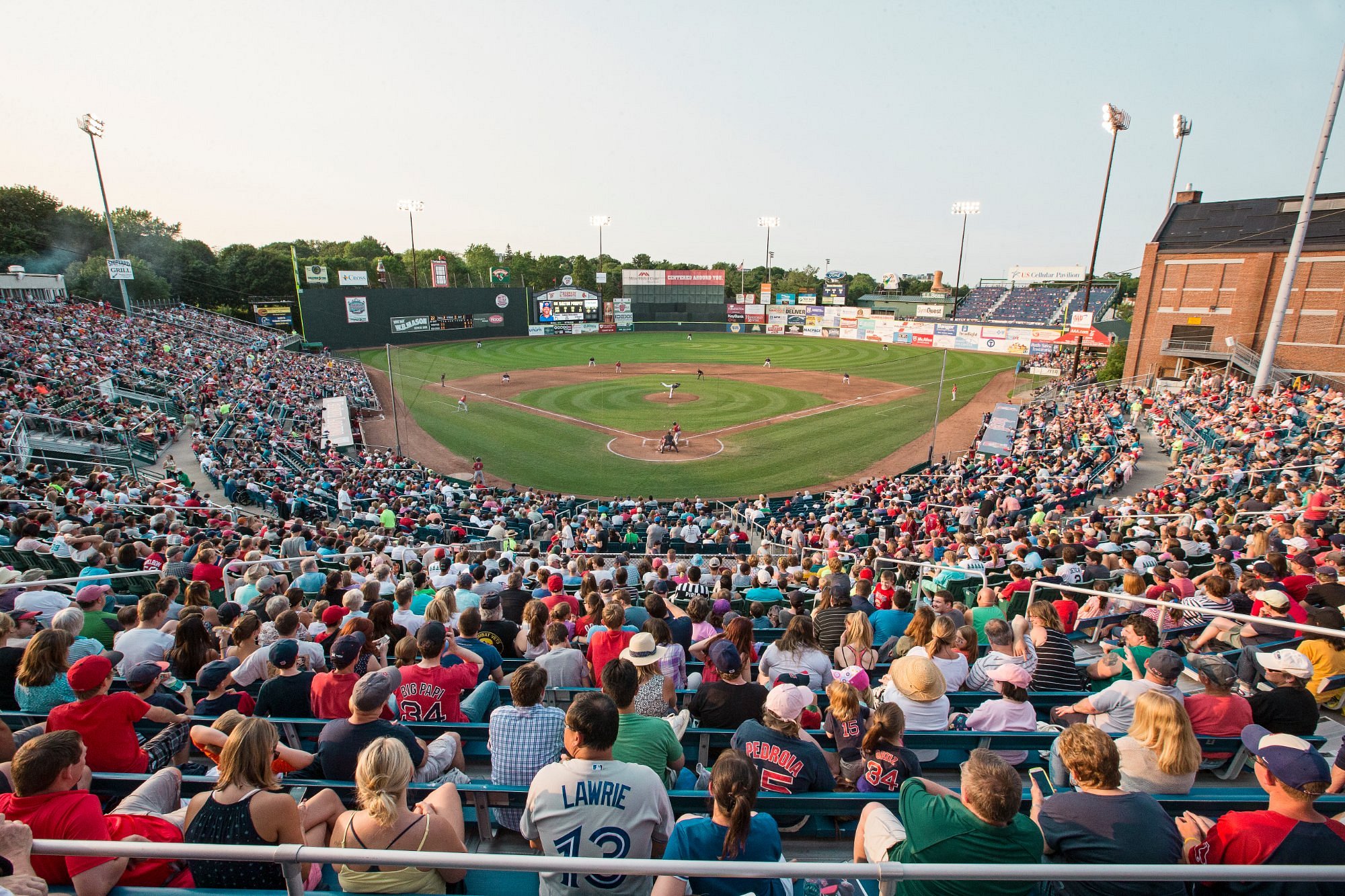 Hadlock Field baseball stadium in Portland Maine