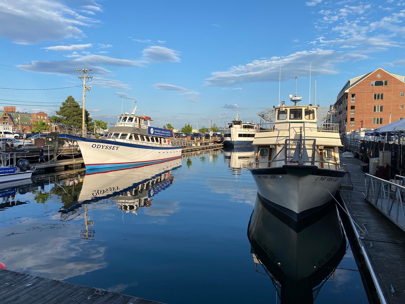 Old Port historic district in Portland Maine