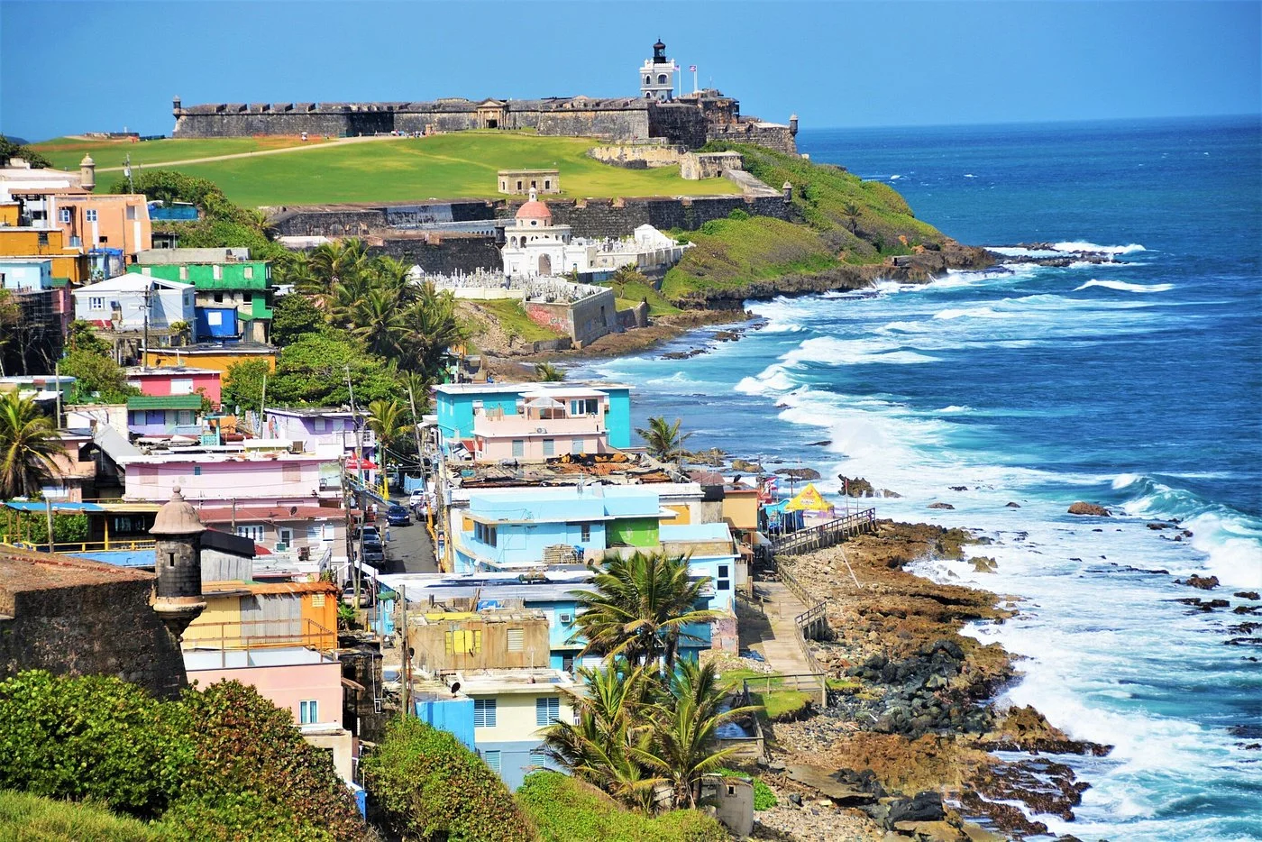 Castillo San Cristóbal historic fortress walls overlooking the ocean